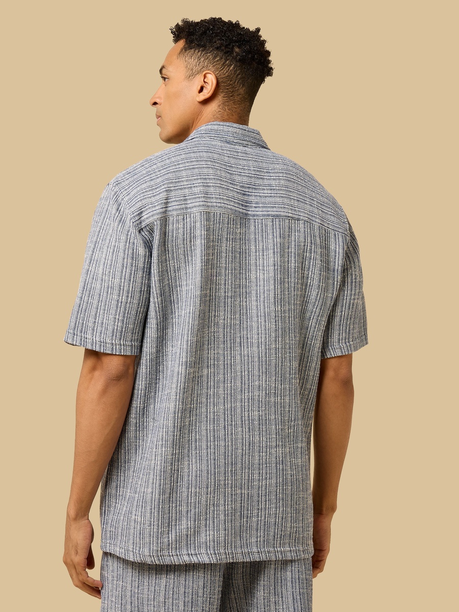 Relaxed Fit Textured Jacquard Shirt