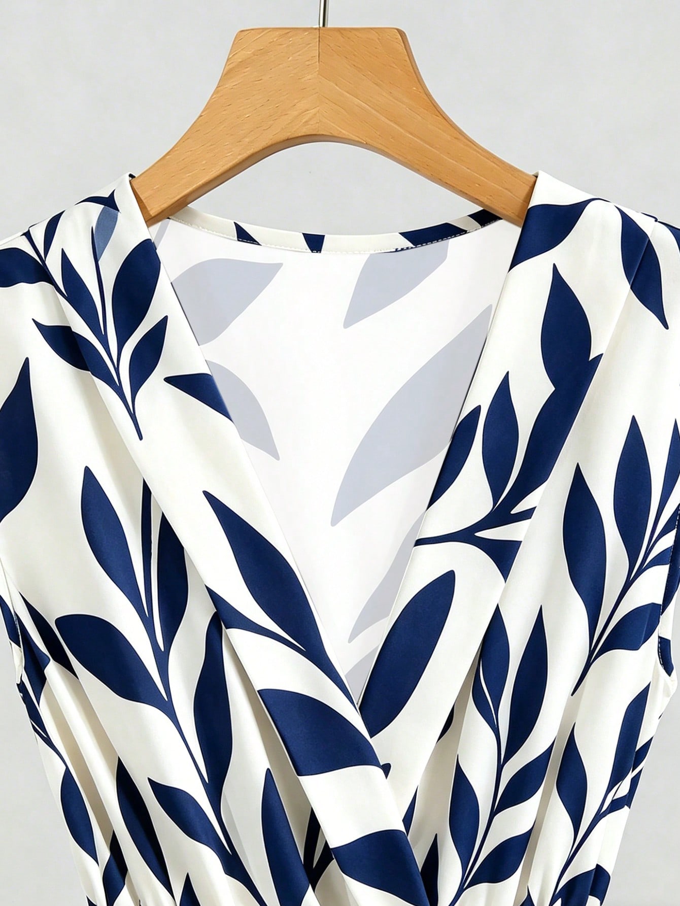 Floral Print V-Neck Casual Midi Dress