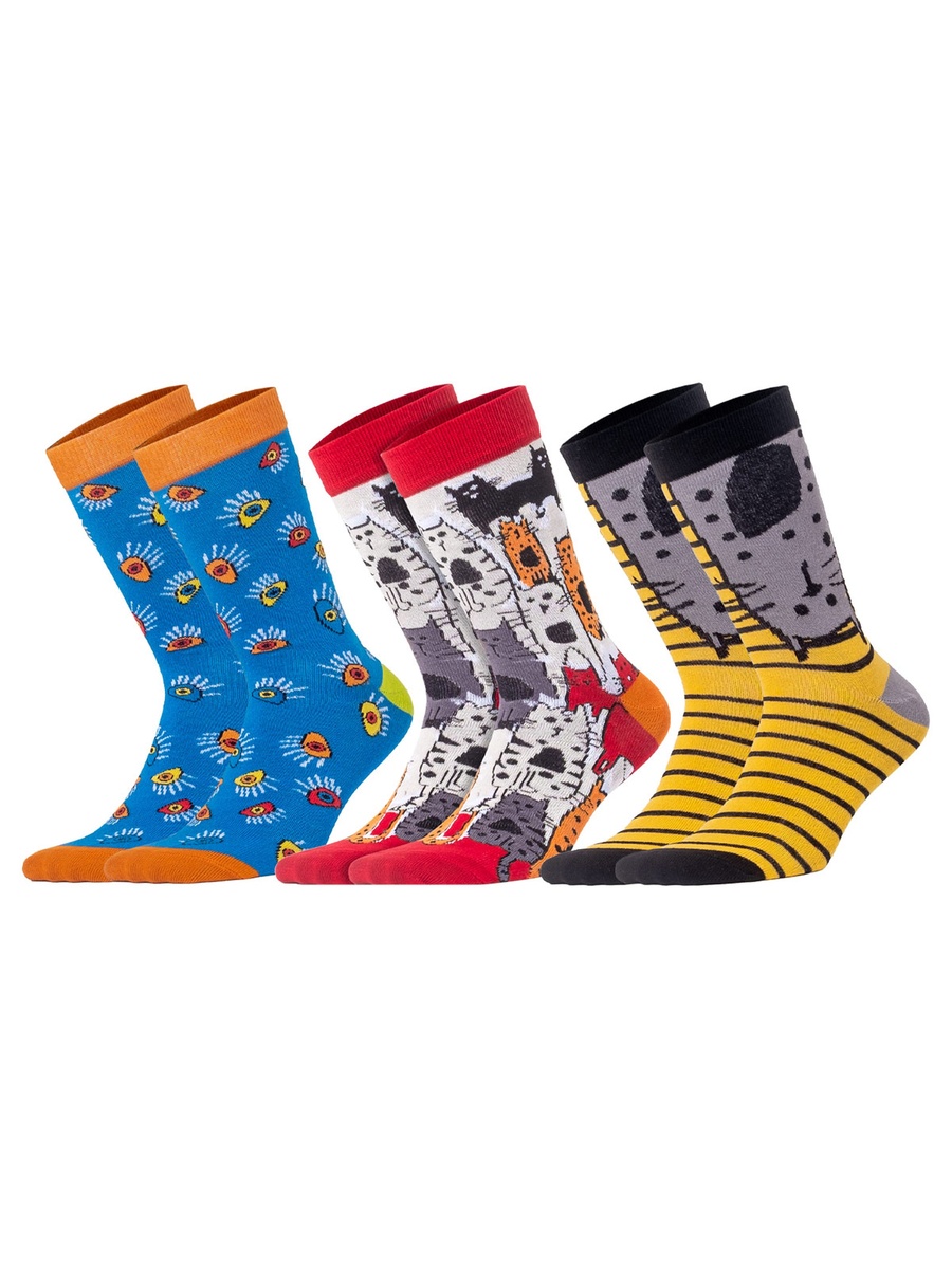 Pack of 5 - Cat Design Socks