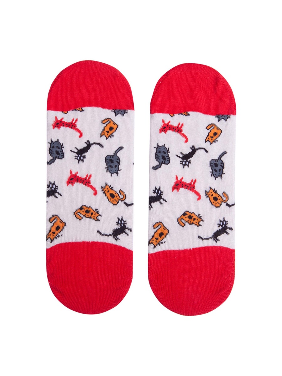 Pack of 5 - Cat Design Liner Socks