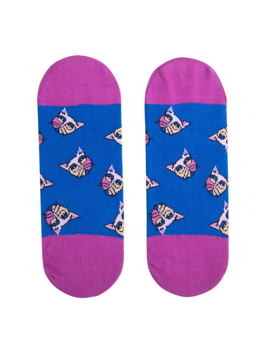 Pack of 5 - Cat Design Liner Socks