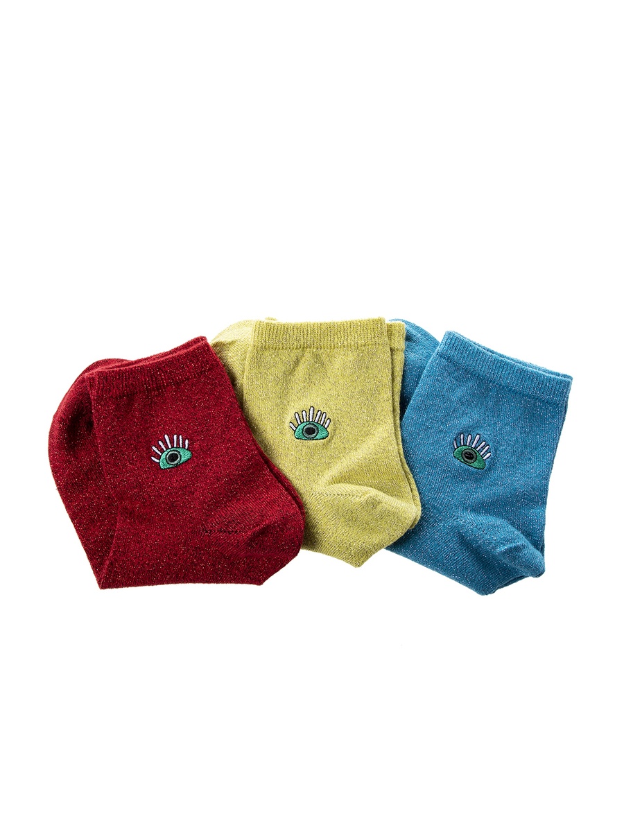 Pack of 3 - Glitter Look Socks