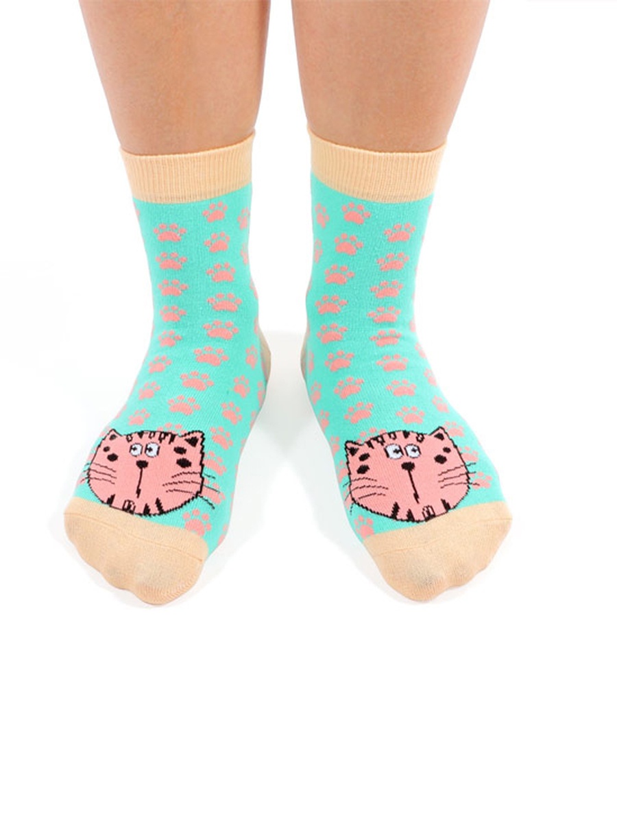 Pack of 5 - Cat Design Socks