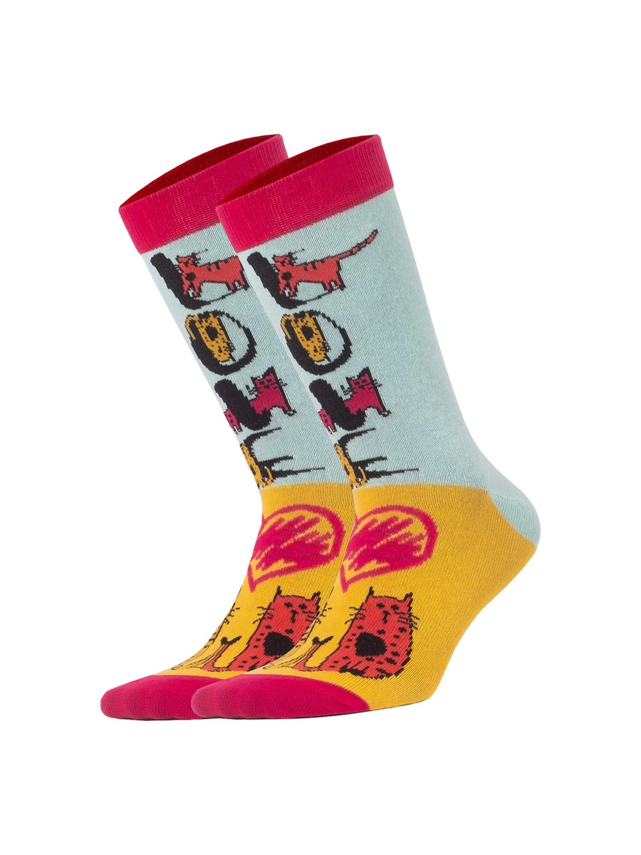 Pack of 3 - Cat Design Socks
