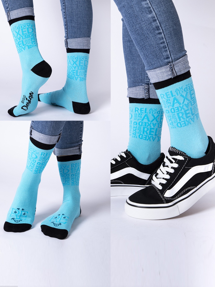 Pack of 7 - Text Print Socks