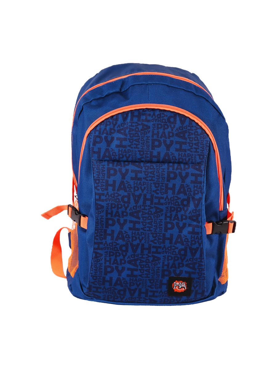 Navy Blue Moods Up Laptop Backpack with USB Charging Port