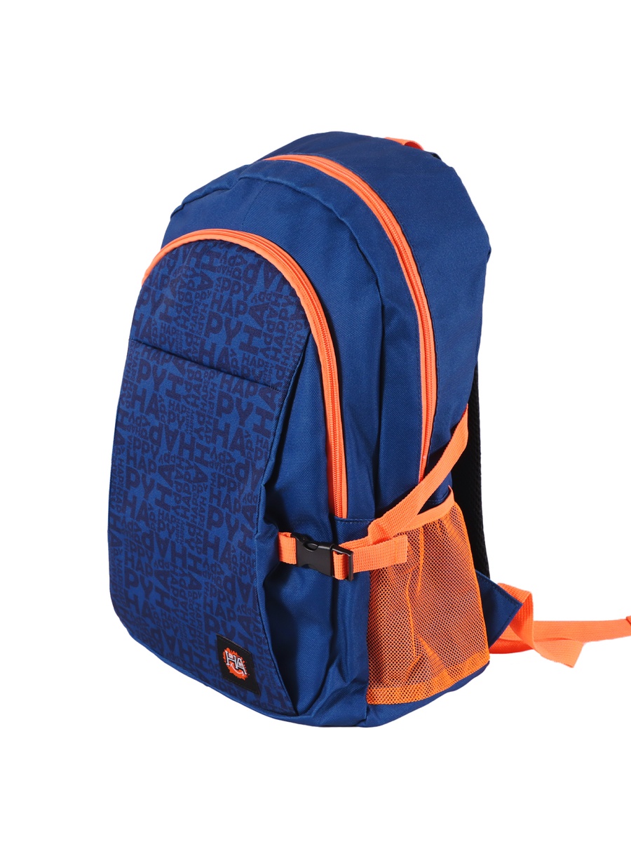 Navy Blue Moods Up Laptop Backpack with USB Charging Port