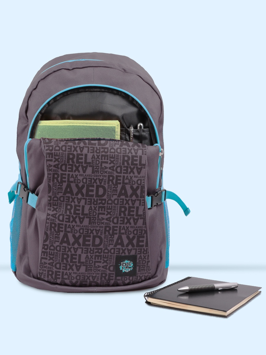Black Moods Up Laptop Backpack with USB Charging Port