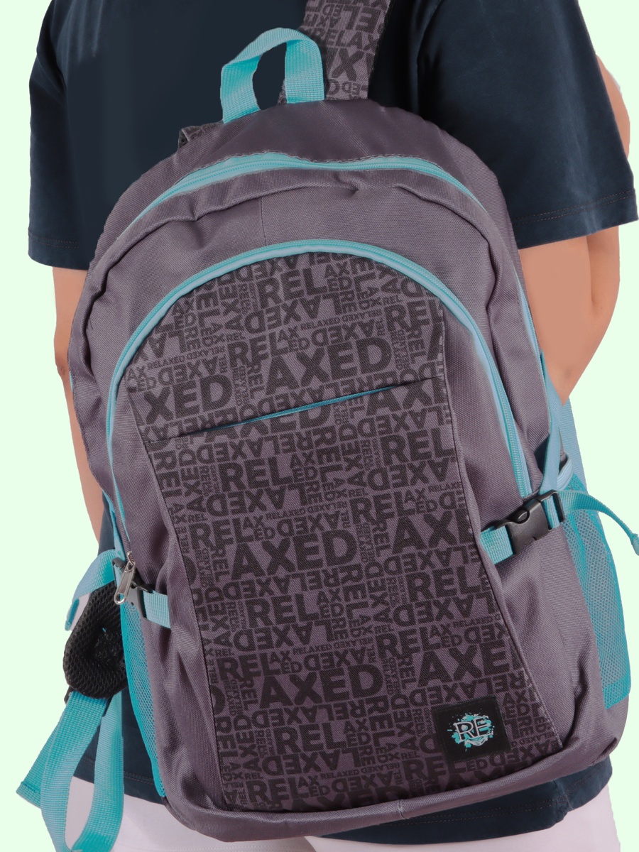 Black Moods Up Laptop Backpack with USB Charging Port