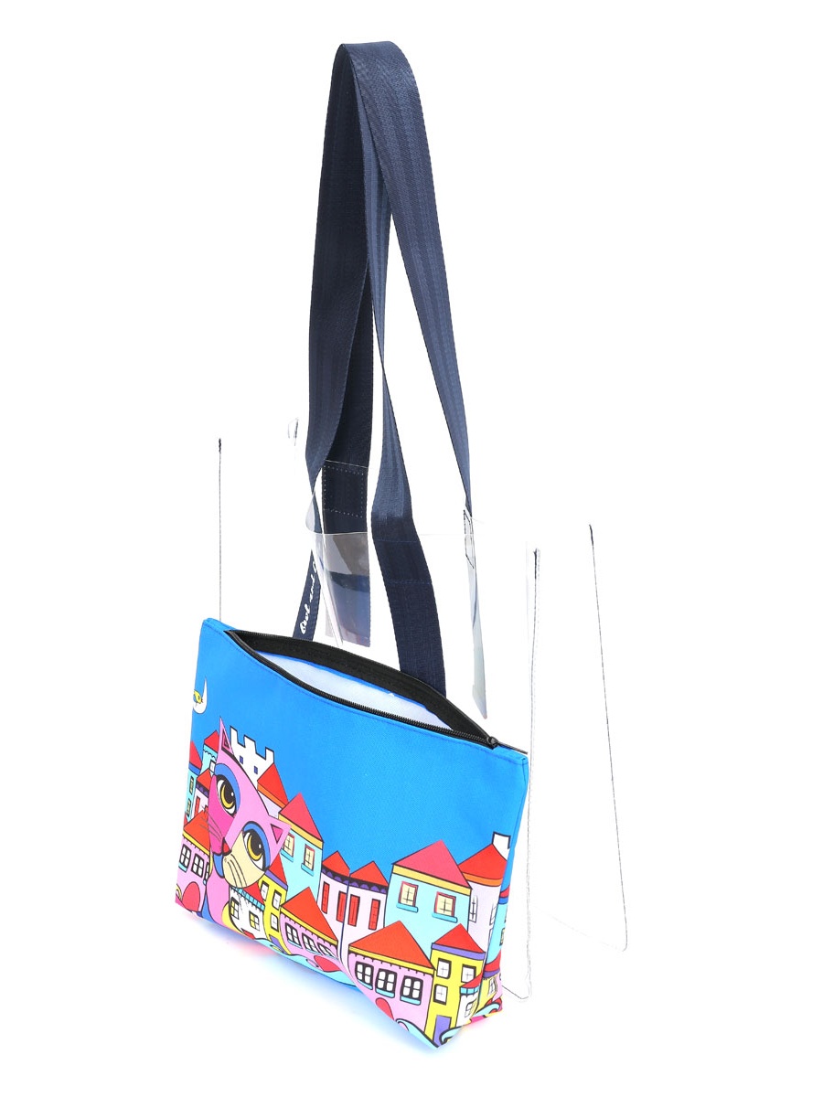 Owl And City Transparent Shopping Beach Bag