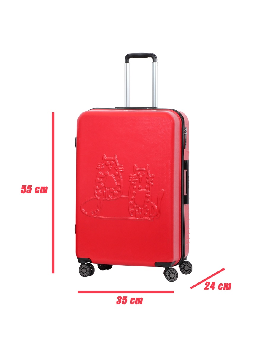 Cats Hand Luggage, Red 40l