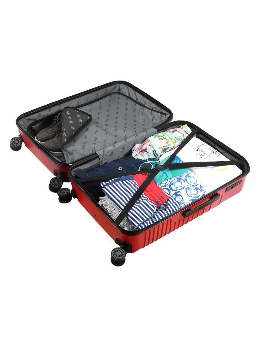 Cats Hard Case Suitcase Luggage with Spinner Wheel, Red 28 Inch