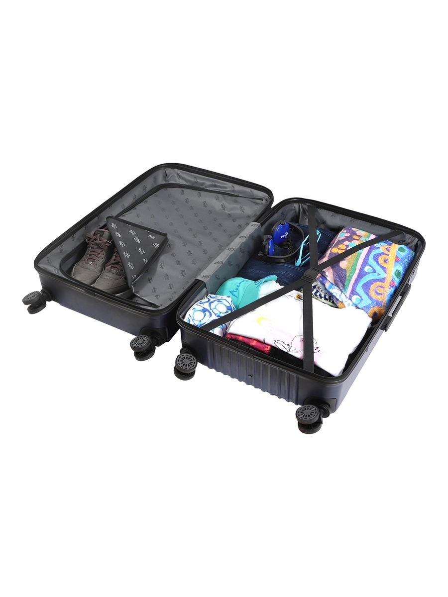Ocean Medium Suitcase with Spinner Wheel, Blue 24 Inch