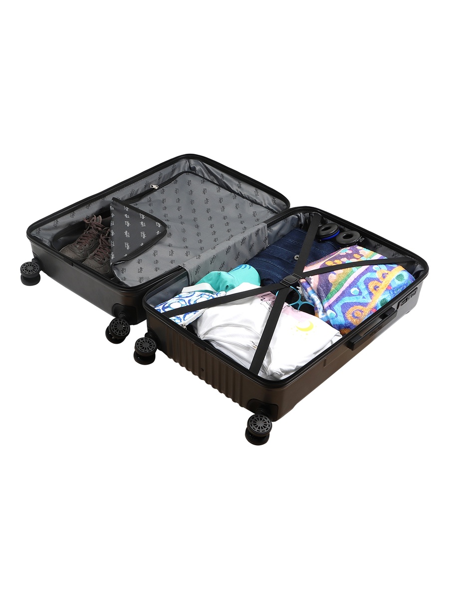 Ocean Carry On Luggage with Spinner Wheel, Grey 20 Inch