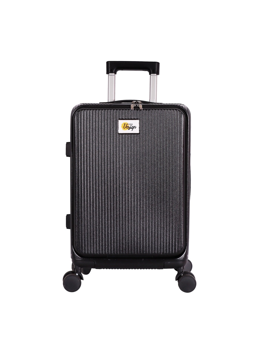 Moods Up Carry On Luggage with Spinner Wheels, 20-Inch Black