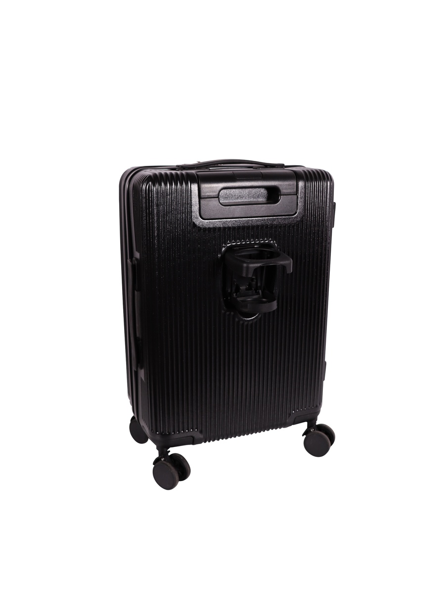 Moods Up Carry On Luggage with Spinner Wheels, 20-Inch Black