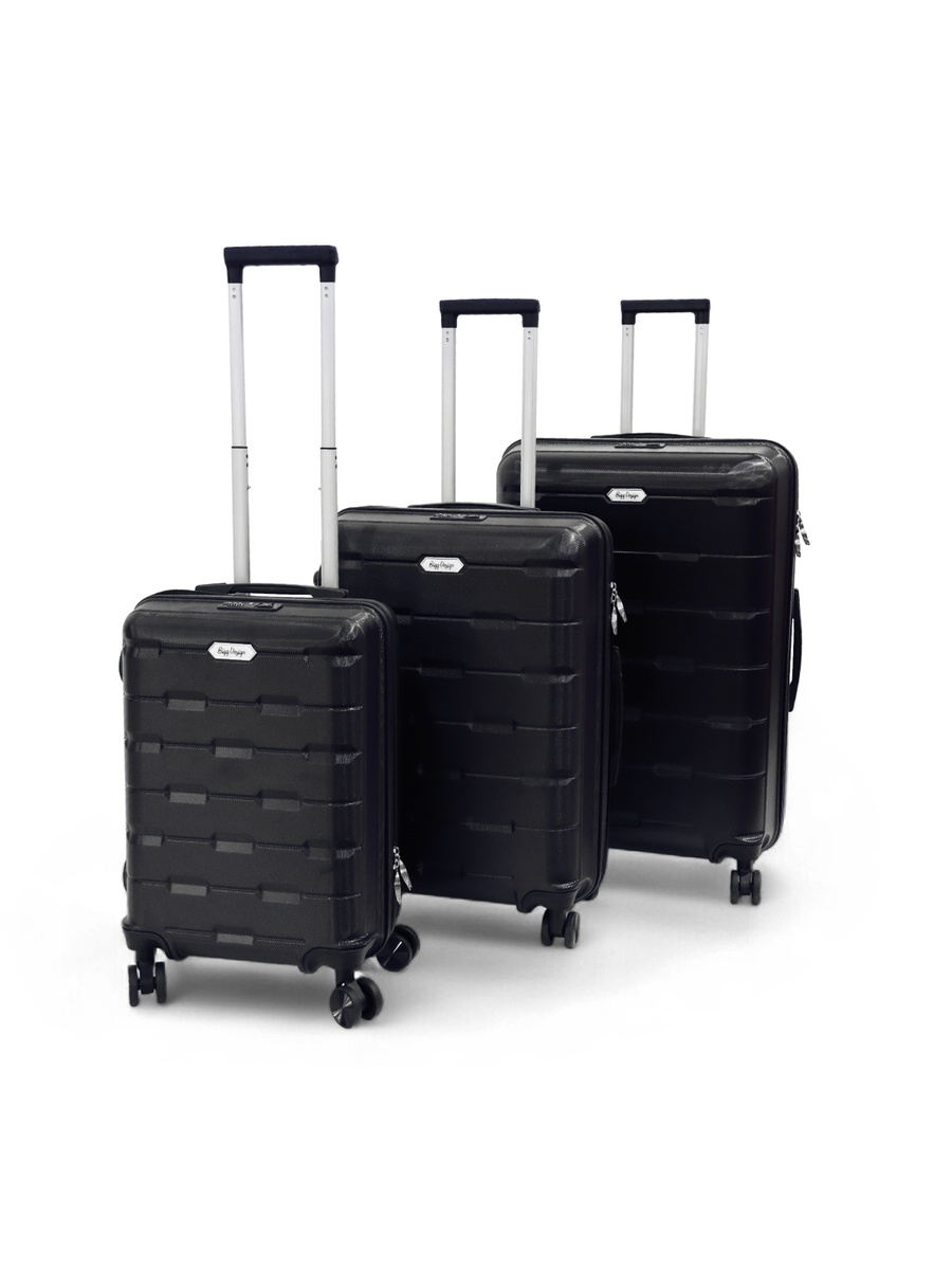 3-Piece Luggage Set, Black (20/24/28inch)