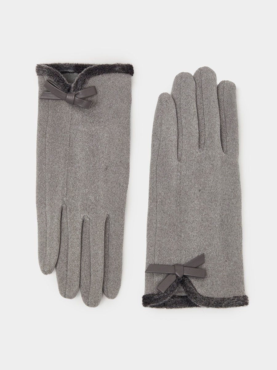 Bow Detail Winter Gloves