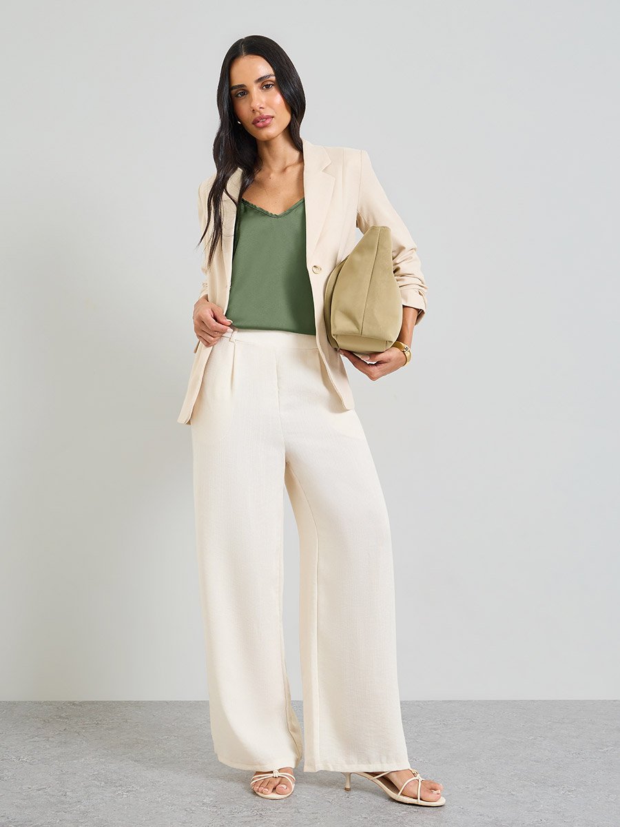 Green Cami and Wide Leg Pants Co-Ord Set