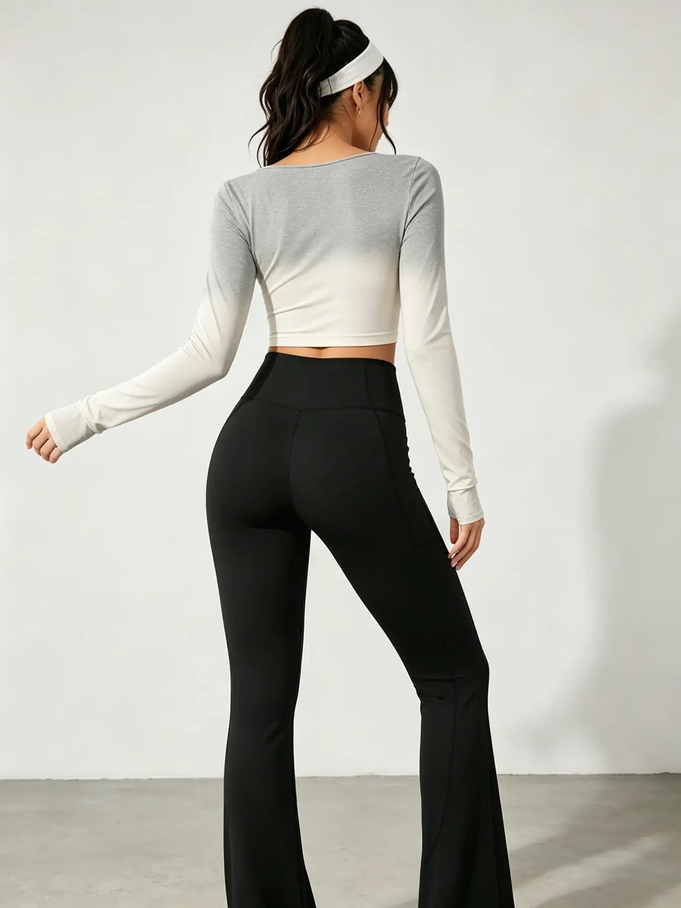 Black High Rise Leggings with Side Pockets