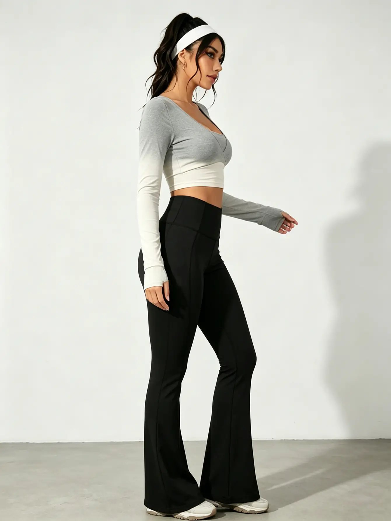 Black High Rise Leggings with Side Pockets