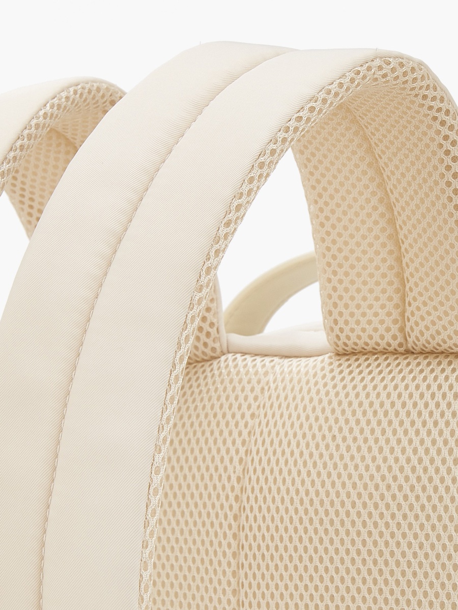 Solid Backpack with Detachable Side Pouch