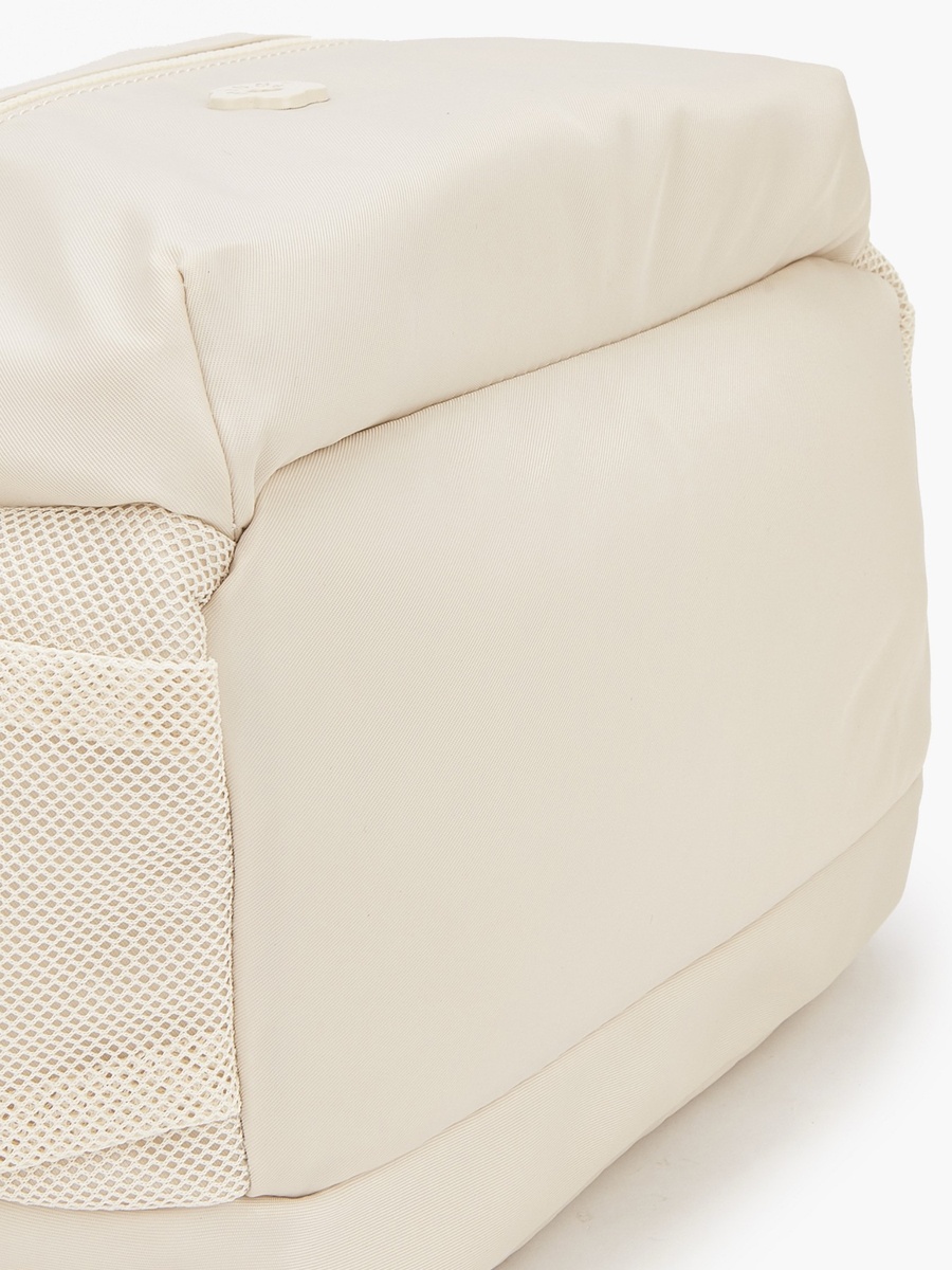 Solid Backpack with Detachable Side Pouch