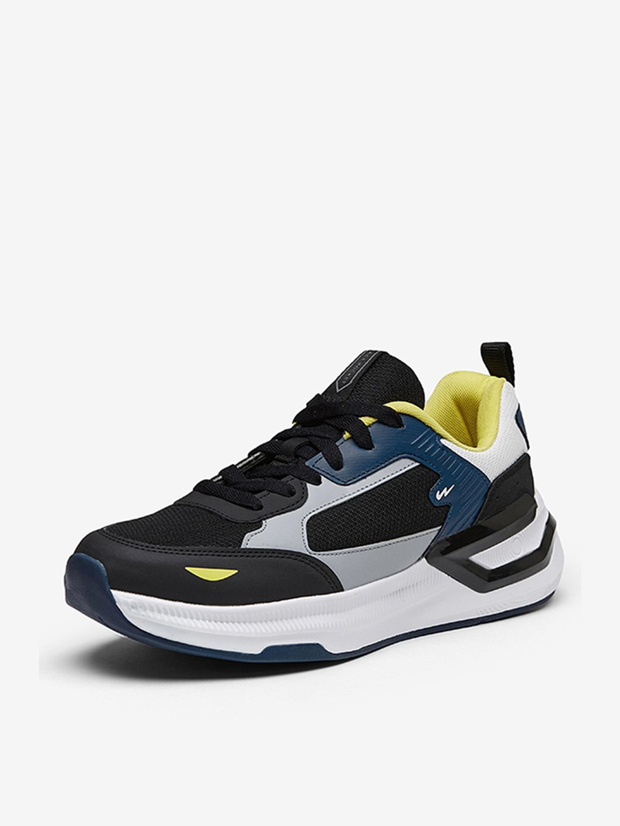 Men Black Cove Motion Massage Tech Lace-Up Sneakers