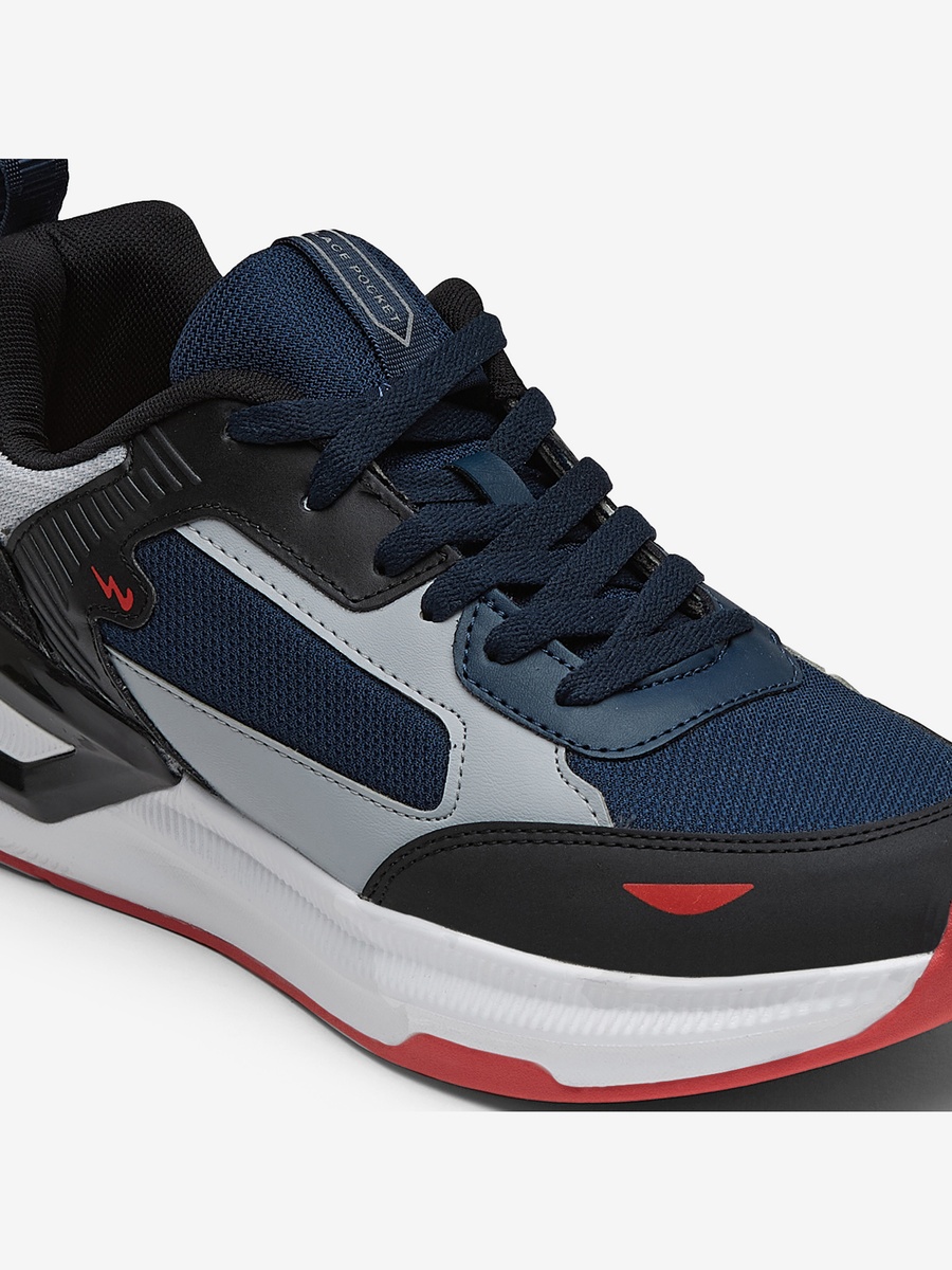 Men Dark Navy Cove Motion Massage Tech Lace-Up Sneakers