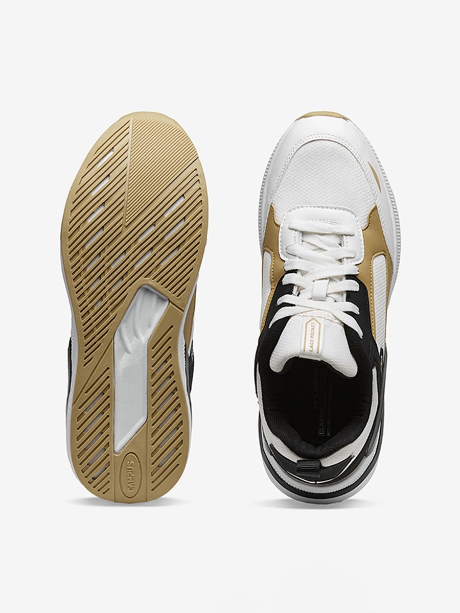 Men White Cove Motion Massage Tech Lace-Up Sneakers