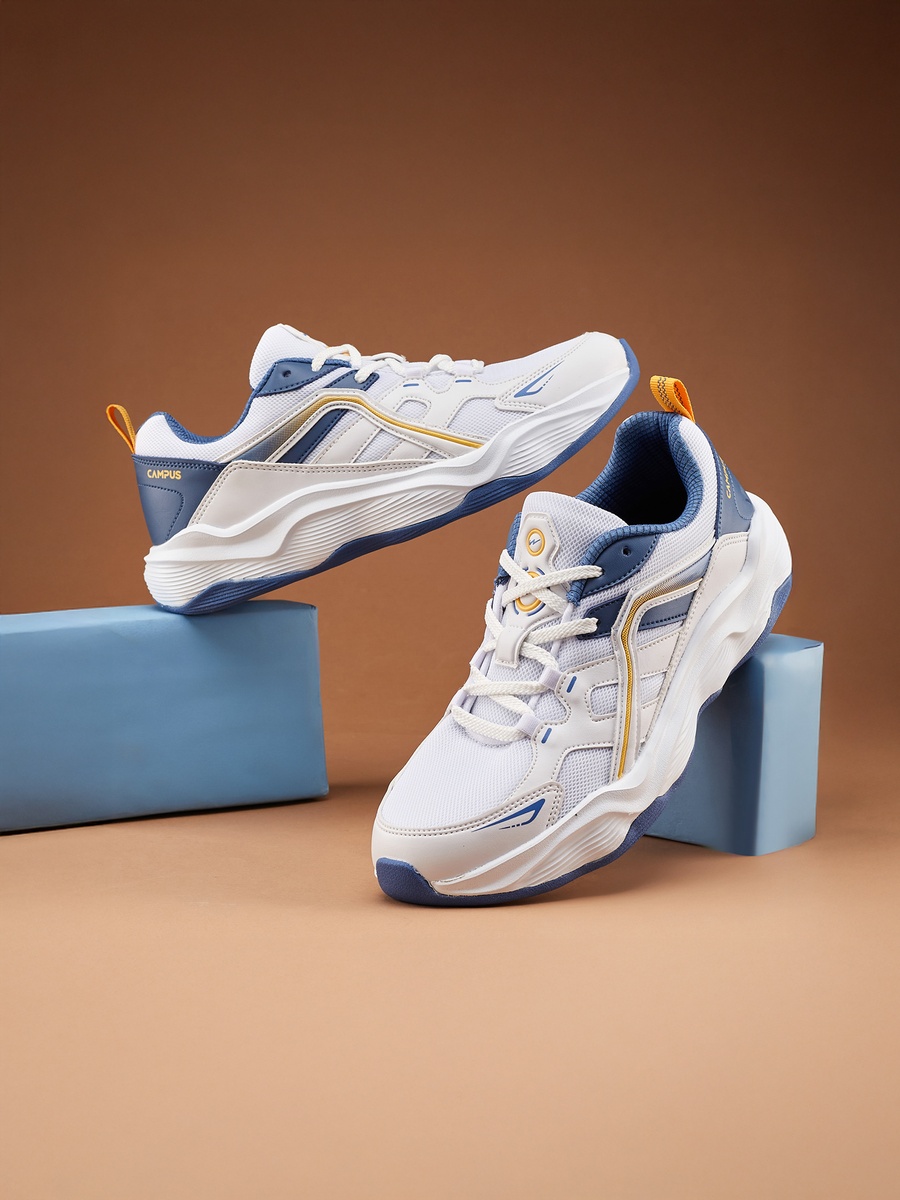Men White Ander Bubble Yoga Max Lace-Up Sneakers