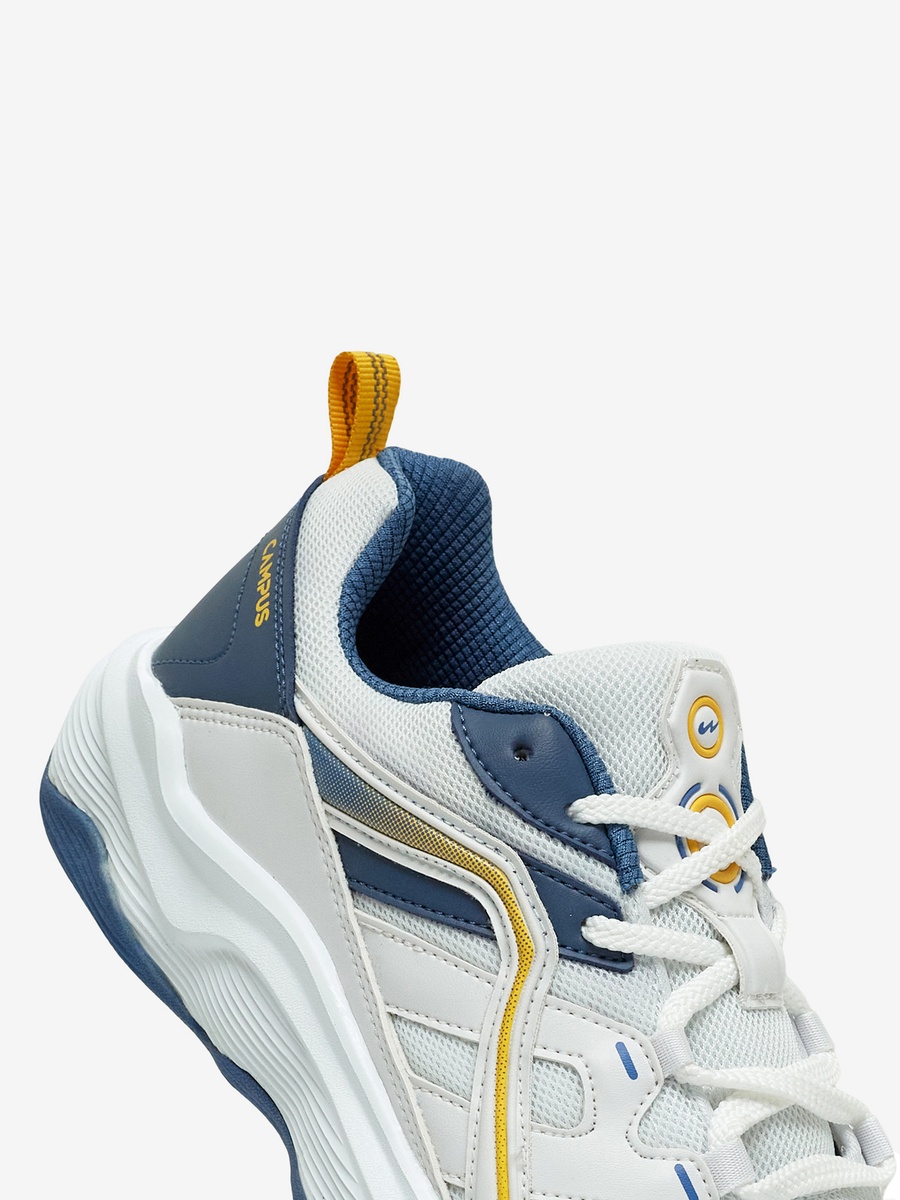 Men White Ander Bubble Yoga Max Lace-Up Sneakers