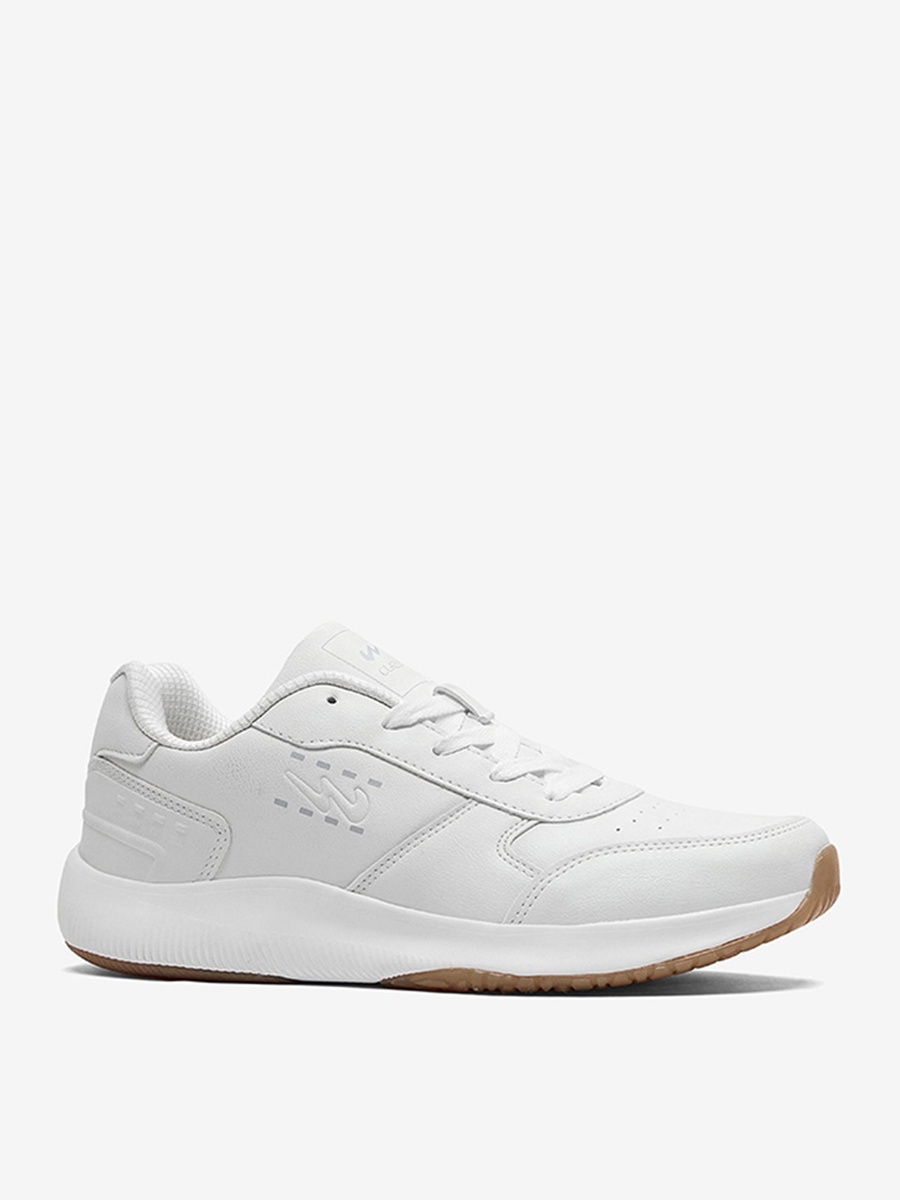Men White Credit White Motion Massage Lace-Up Sneakers