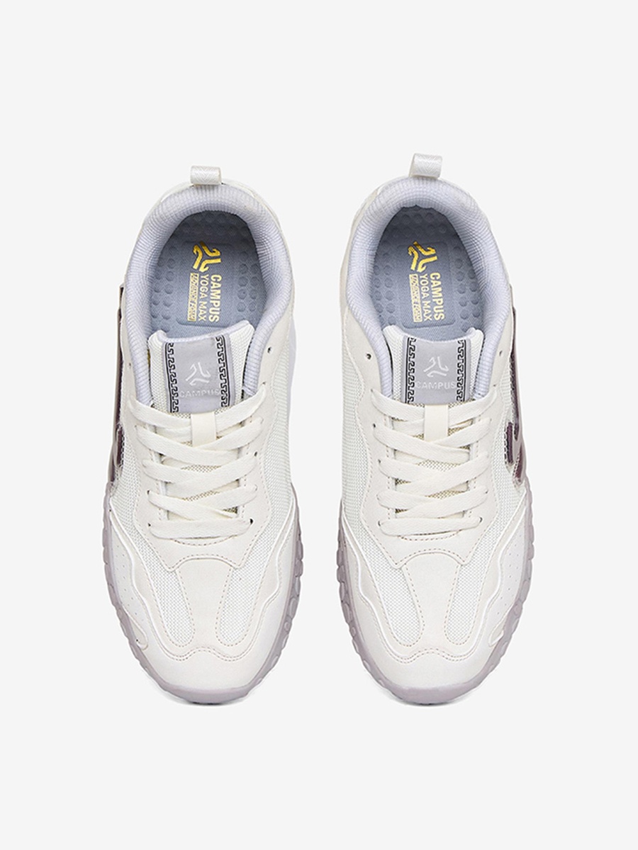 Men White Eminet Marathon Cushion Lace-Up Sneakers