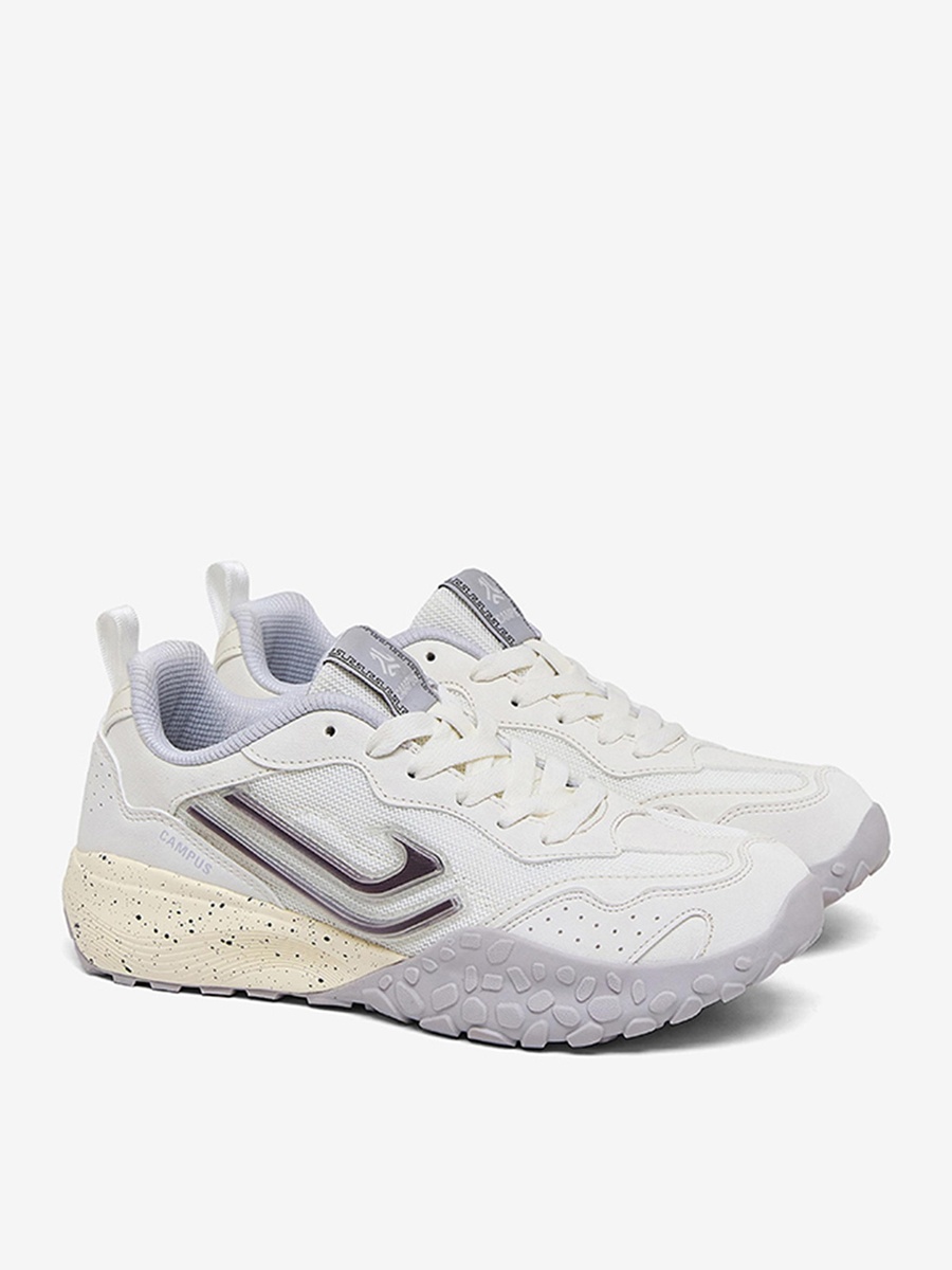 Men White Eminet Marathon Cushion Lace-Up Sneakers