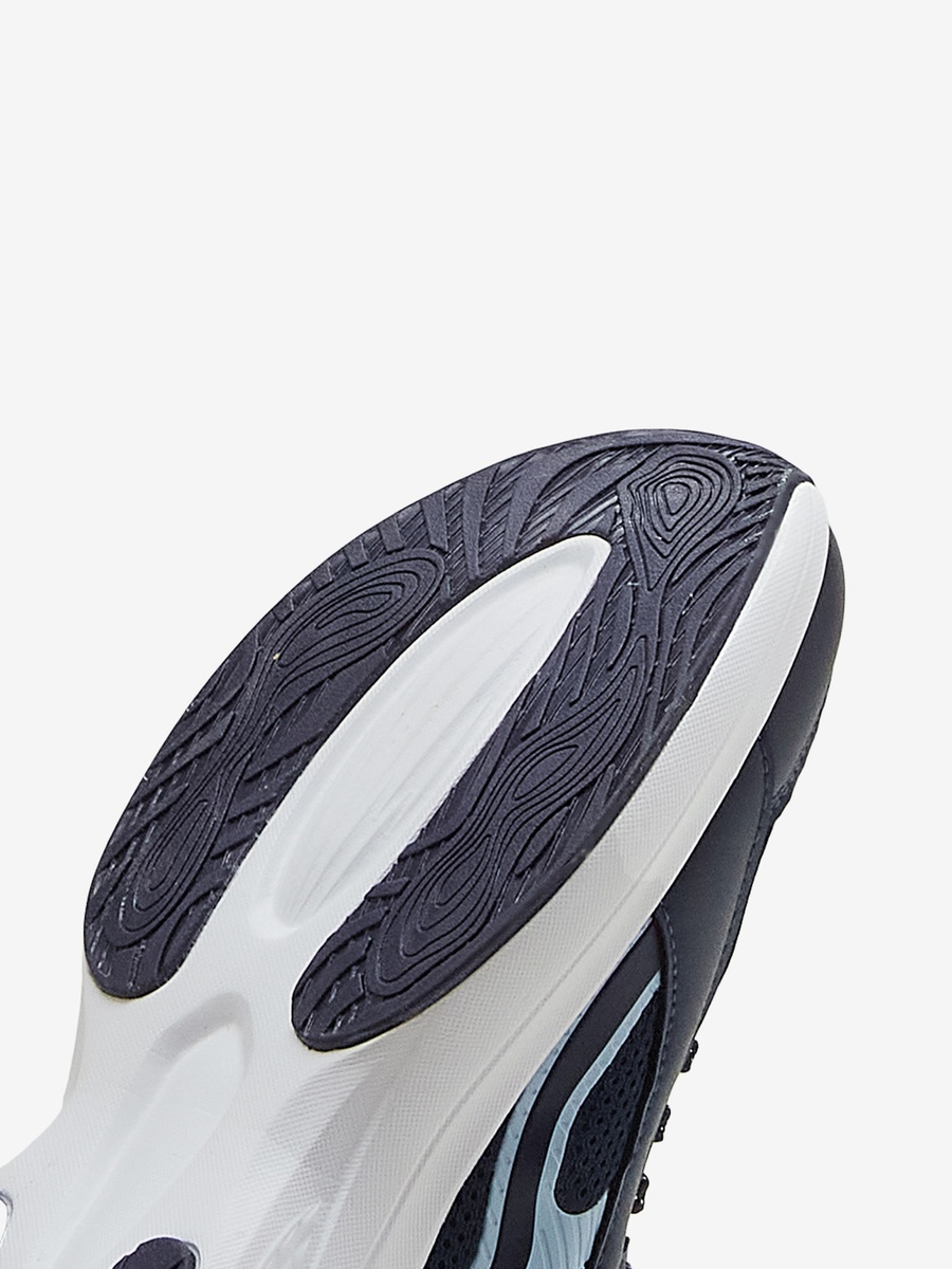 Navy Blue Stream Memory Foam Lace-Up Sneakers