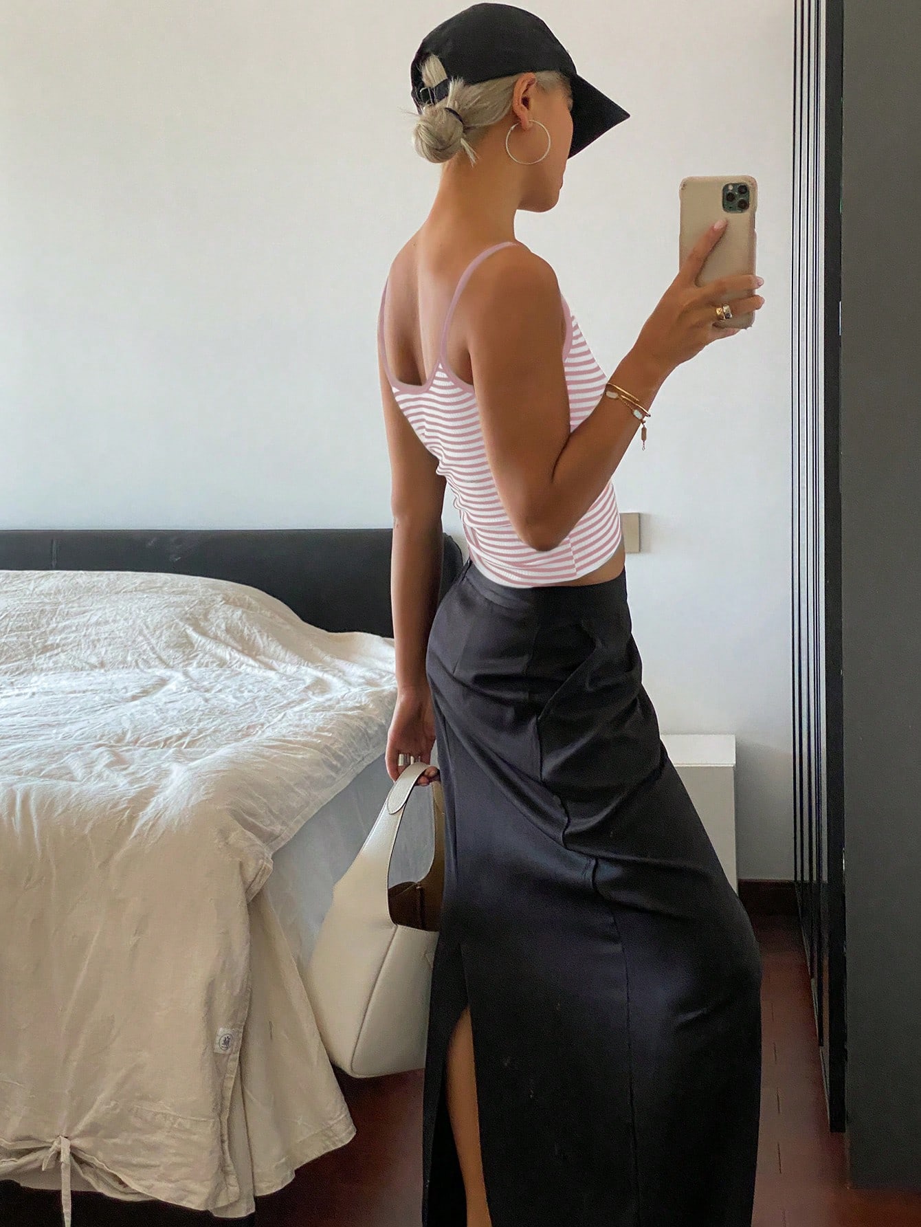 Striped Ribbed Cami Top