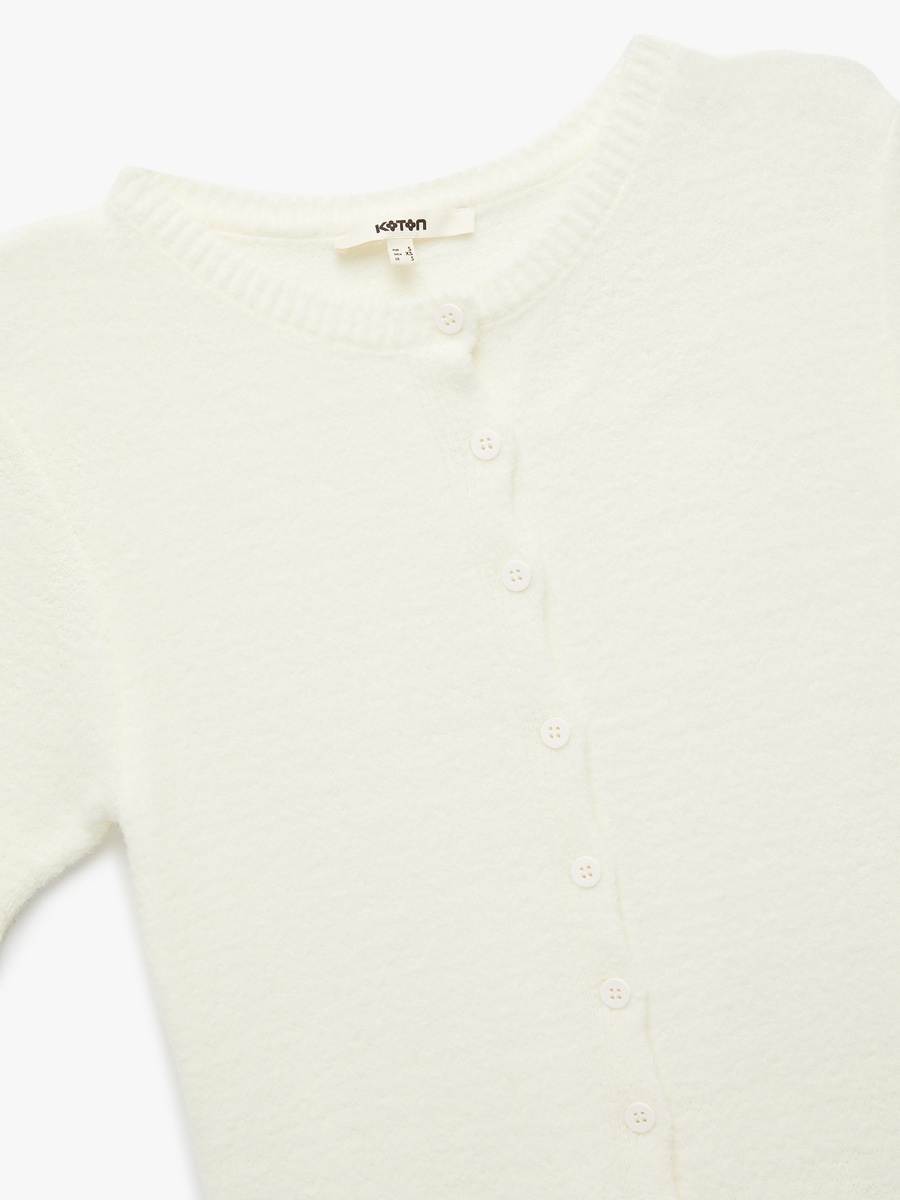 Solid Short Sleeves Knit Cardigan