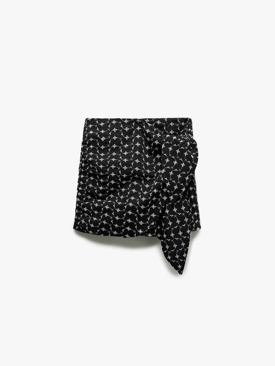 Embroidered Mini Skort