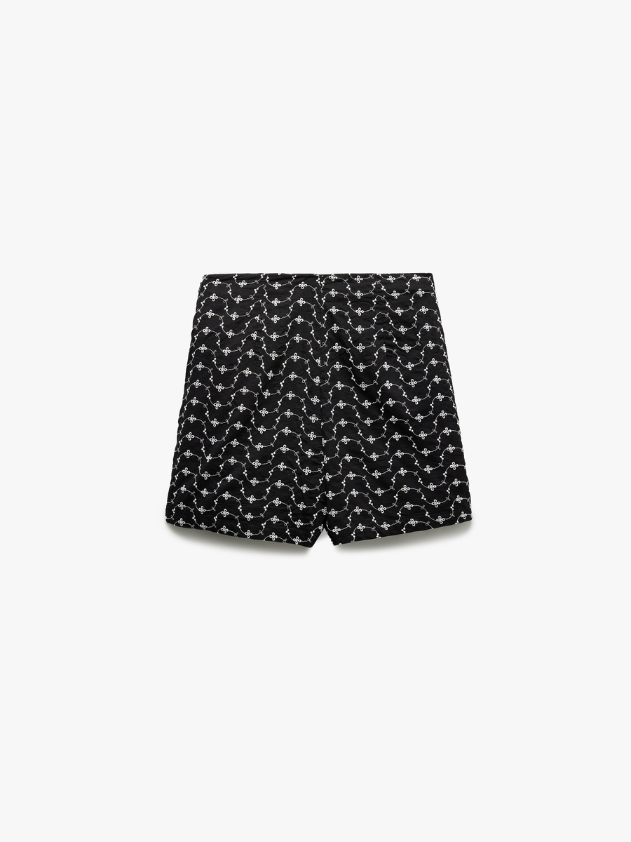 Embroidered Mini Skort