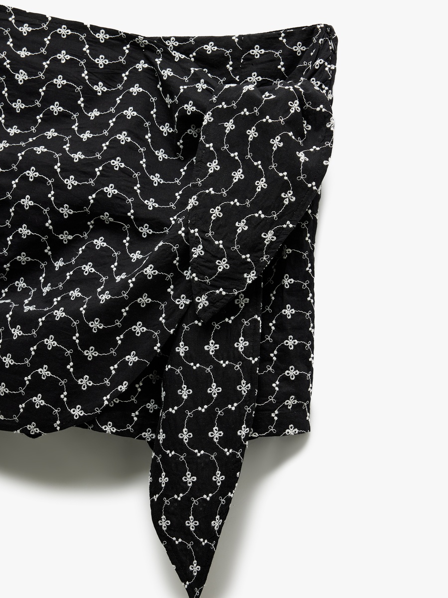 Embroidered Mini Skort