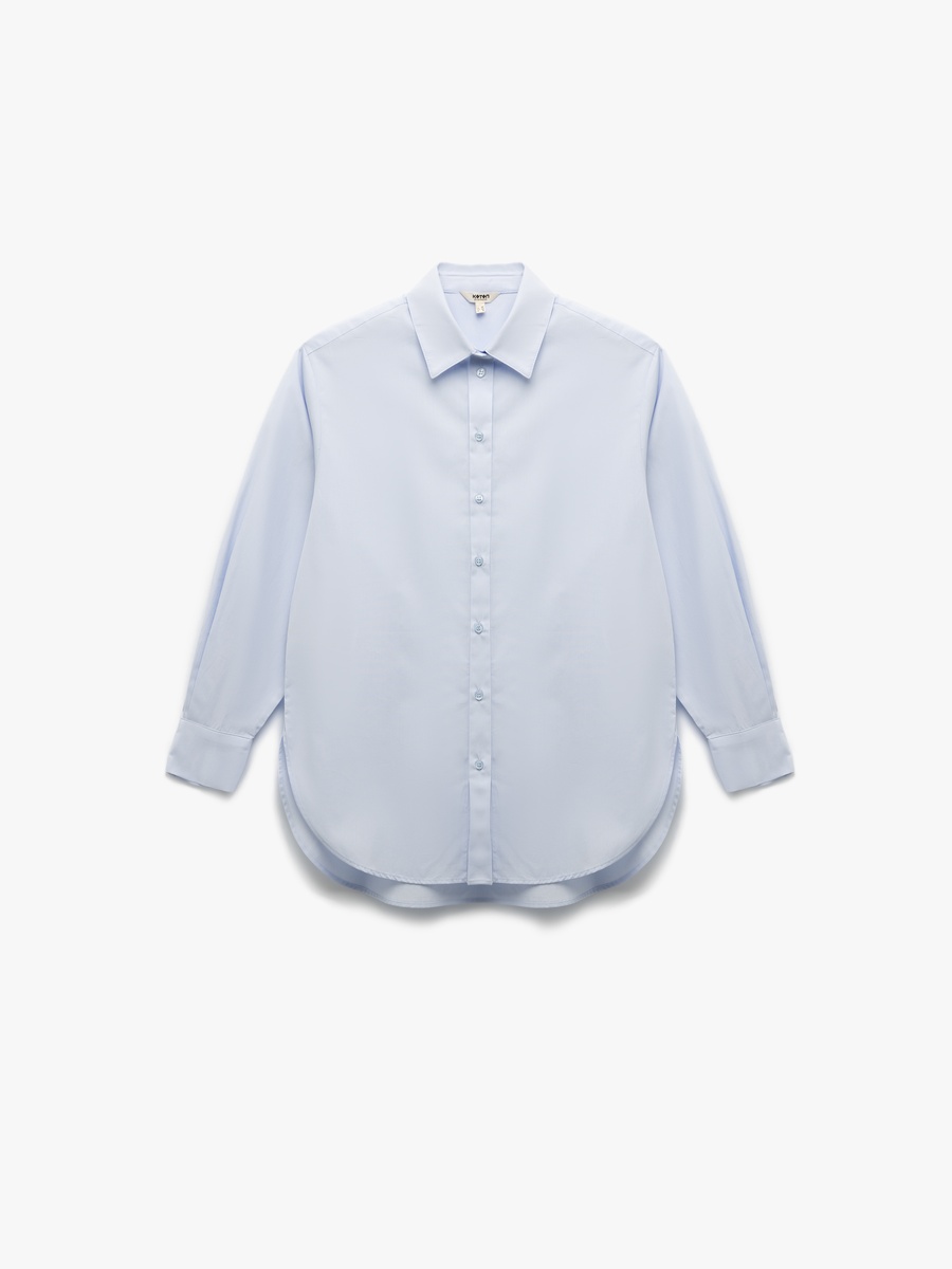 Solid Long Sleeves Poplin Shirt