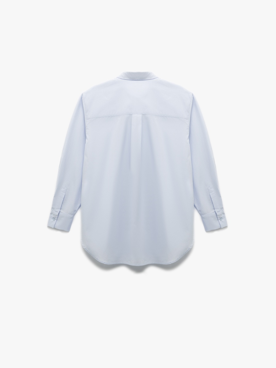 Solid Long Sleeves Poplin Shirt