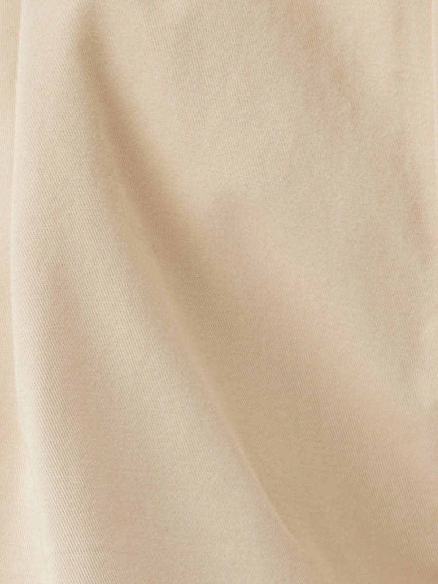 Mid Rise Wide Leg Cotton Canvas Pants