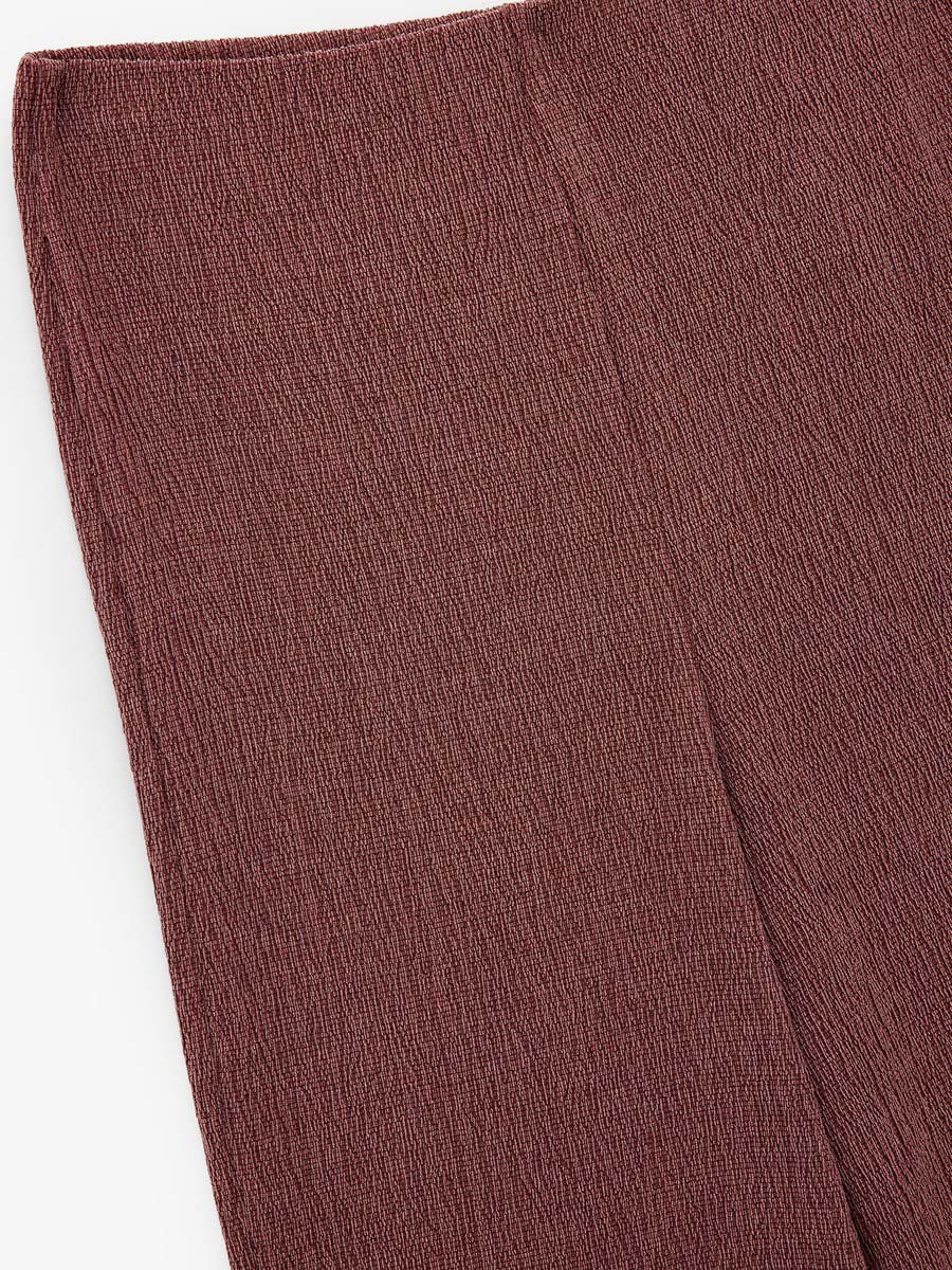 Crinkled Straight Leg Pants