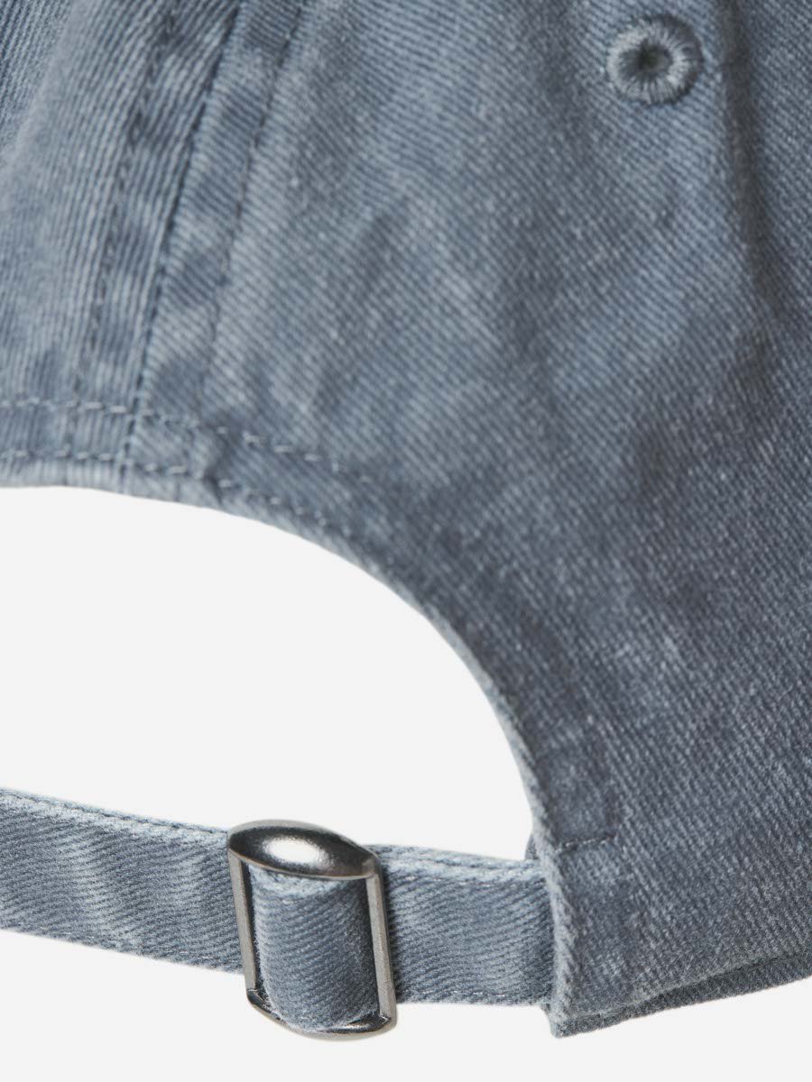 Grey Badge Detail Cotton Cap