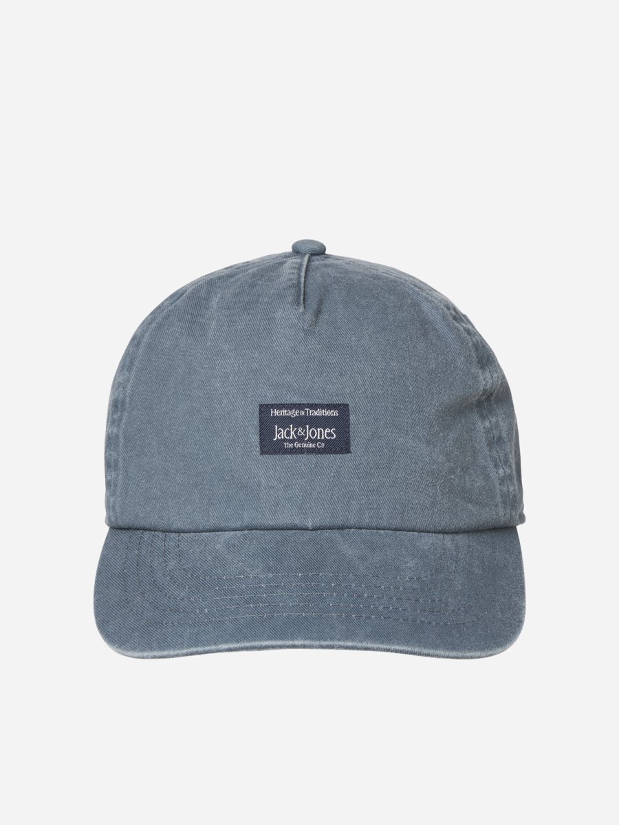 Grey Badge Detail Cotton Cap