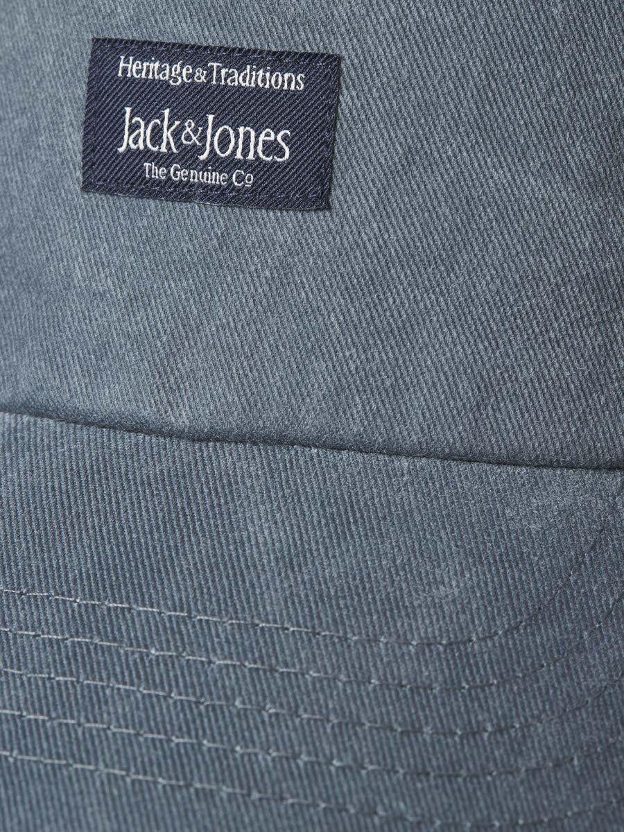 Grey Badge Detail Cotton Cap
