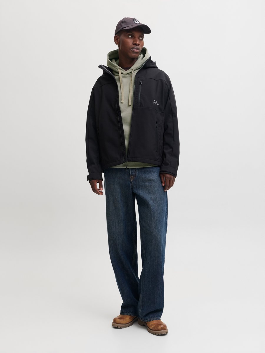 Khaki Pullover Hoodie with Badge Detail