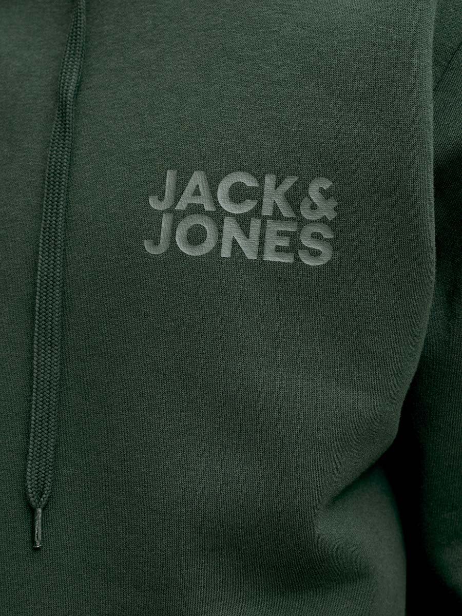 Dark Green Pullover Hoodie with Front Pocket